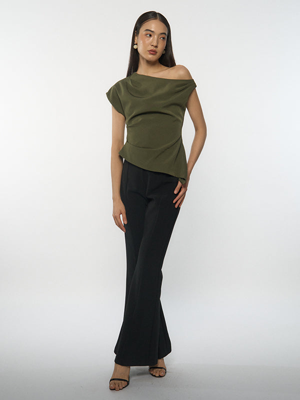 Asymmetrical Drape Top