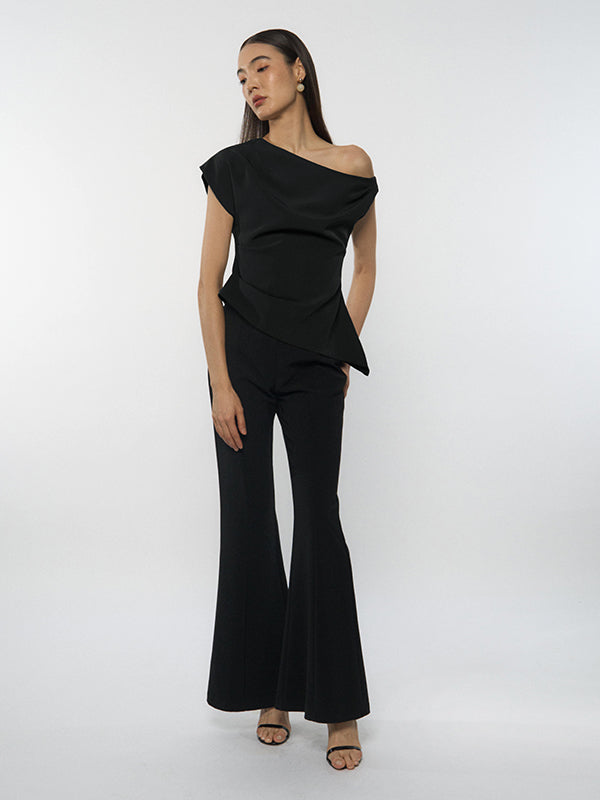 Asymmetrical Drape Top