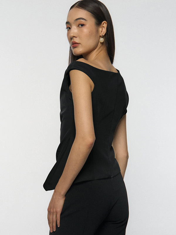 Asymmetrical Drape Top