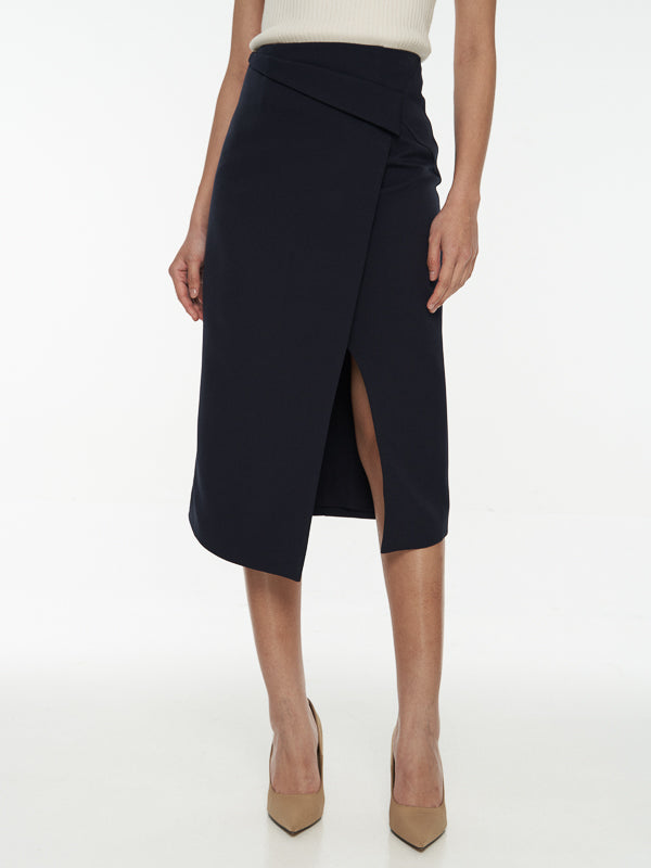 Side-Slit Midi Skirt