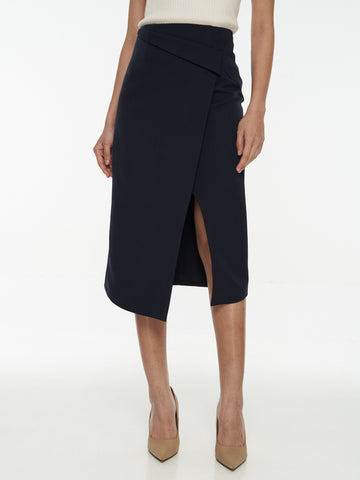 Side-Slit Midi Skirt