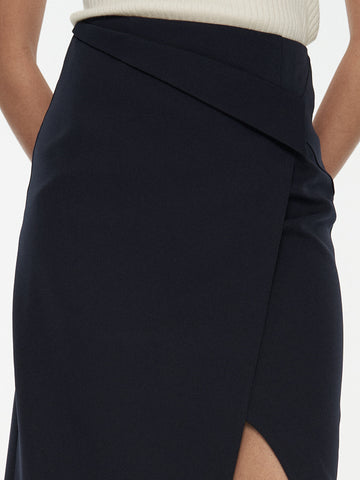 Side-Slit Midi Skirt