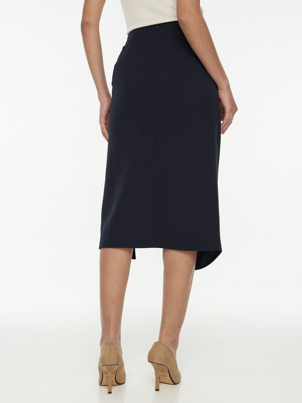 Side-Slit Midi Skirt