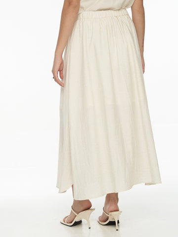 Linen Midi Skirt