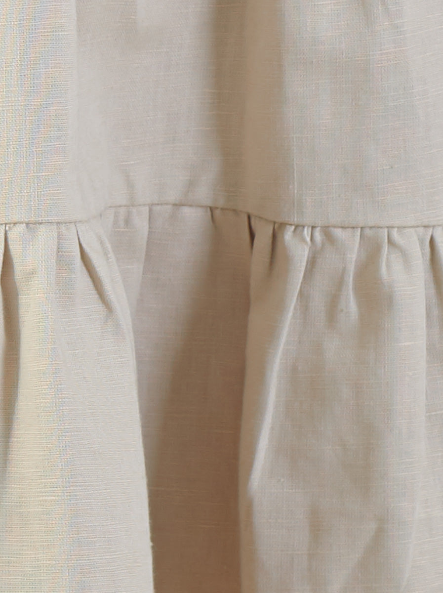 Linen Halter Flare Dress