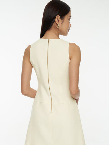 Tweed Round Neck Mini Dress