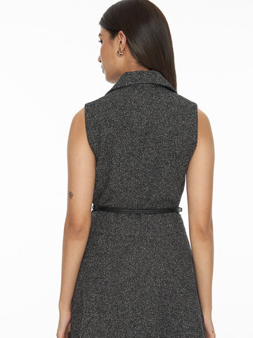 Tweed Drop-Waist Mini Dress