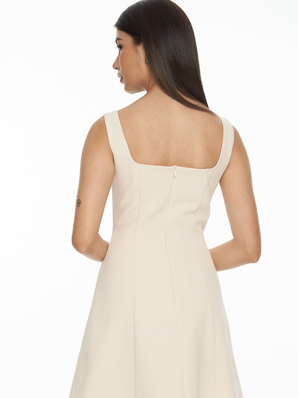 Crepe Mini Dress