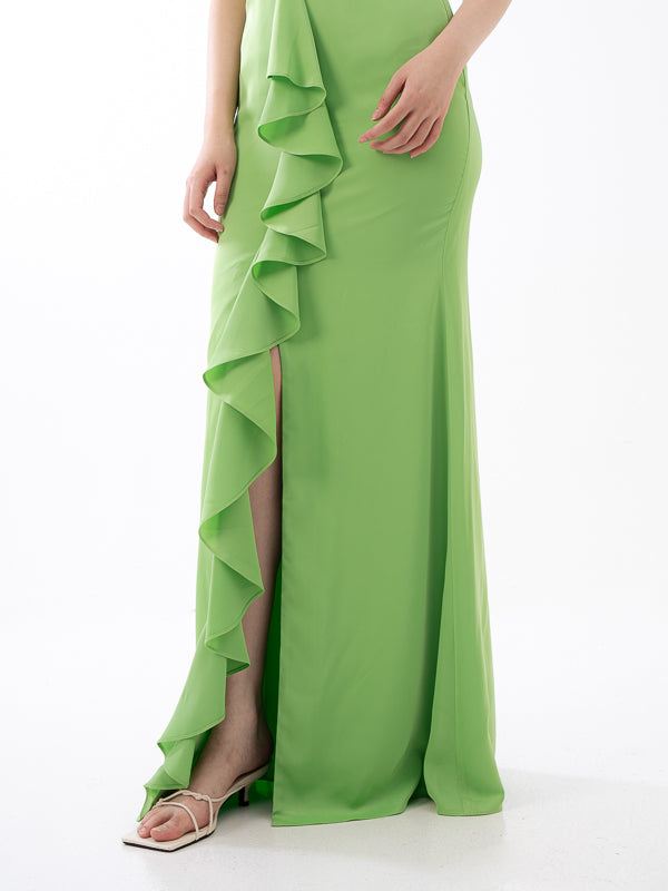 Rue Cut Out Dress - AVOCADO