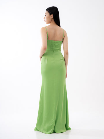 Rue Cut Out Dress - AVOCADO