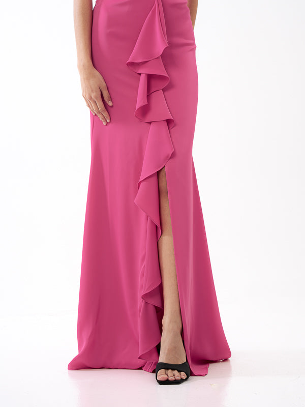 Rue Cut Out Dress - FUSCHIA