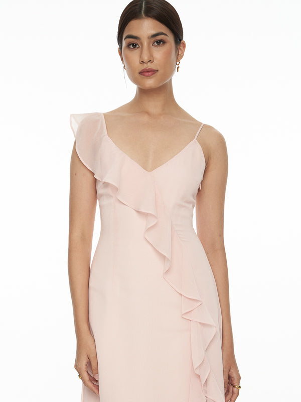 Sleeveless Frill Dress