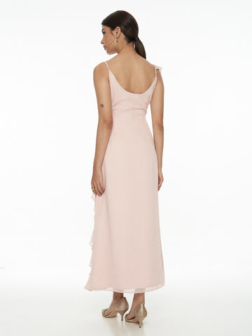 Sleeveless Frill Dress