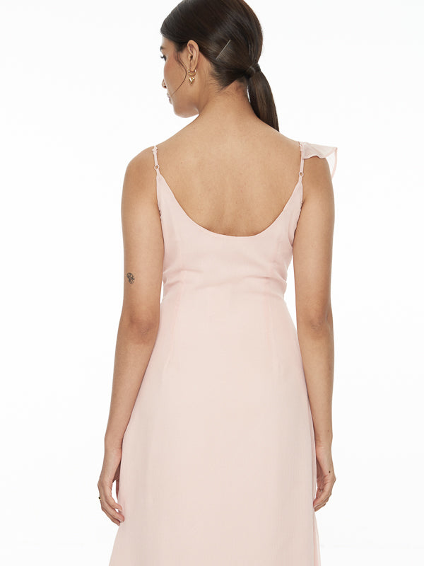 Sleeveless Frill Dress