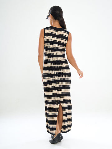 Stripe Crochet Dress