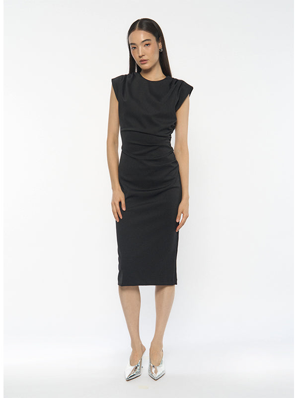 Structured Shoulder Dress