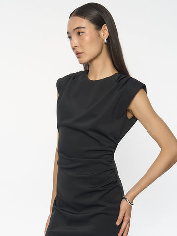 Structured Shoulder Dress