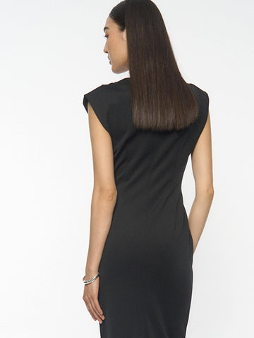 Structured Shoulder Dress