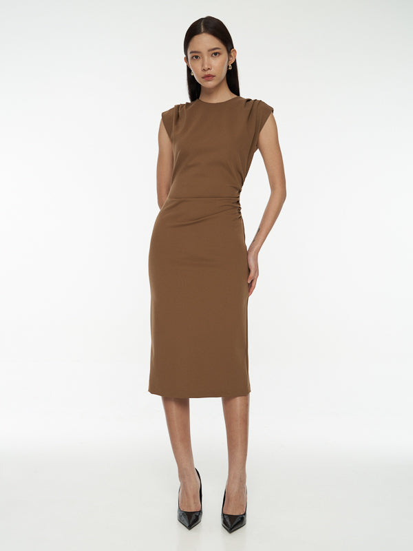 Structured Shoulder Dress
