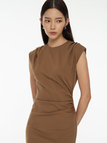 Structured Shoulder Dress