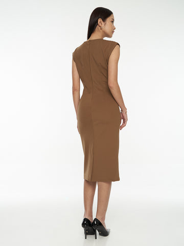 Structured Shoulder Dress