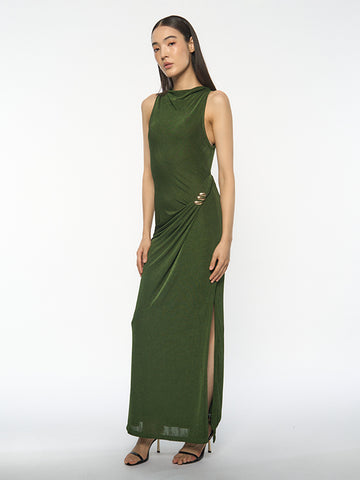 Jersey Dress With Gathered Detail