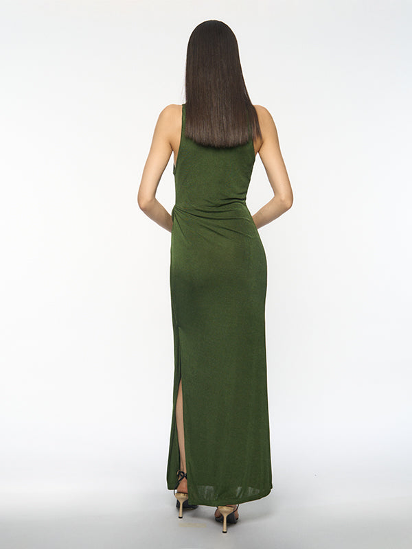 Jersey Dress With Gathered Detail