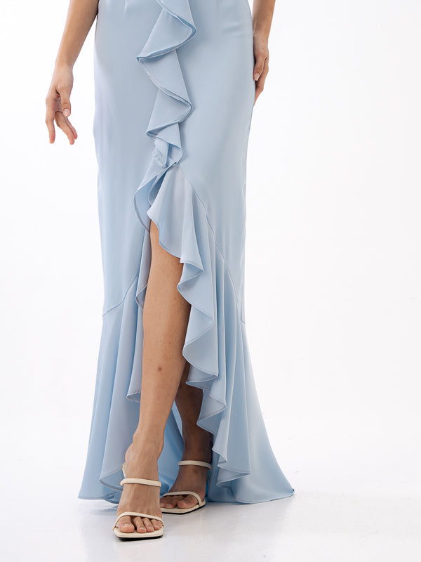 Iris Short Cape Dress -  BABY BLUE