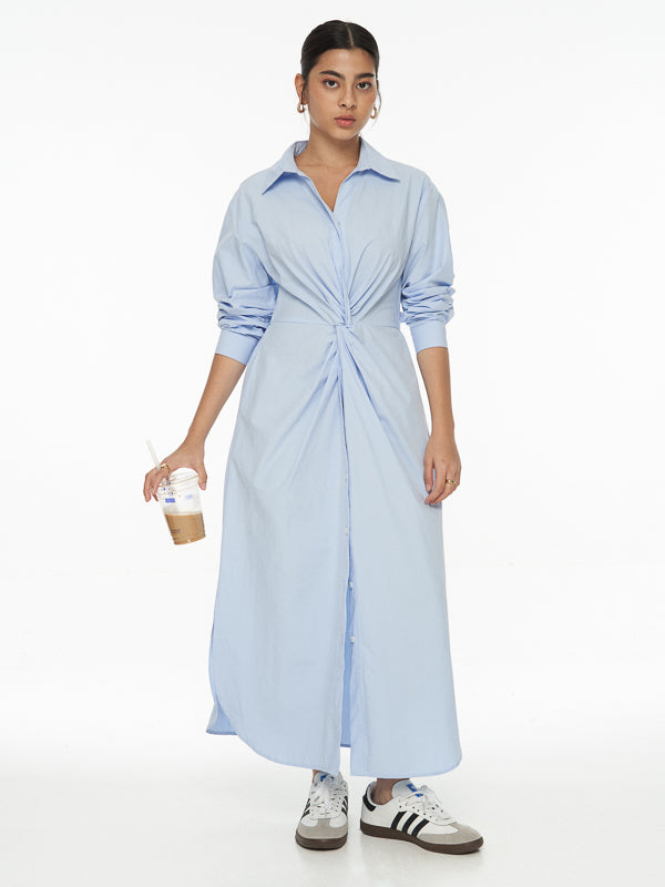 Twist Detail Shirt Dress