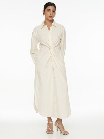 Twist Detail Shirt Dress