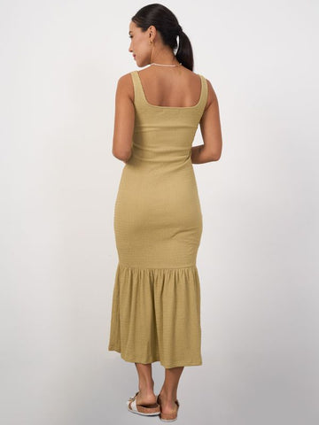 Ruched Hem Maxi Dress