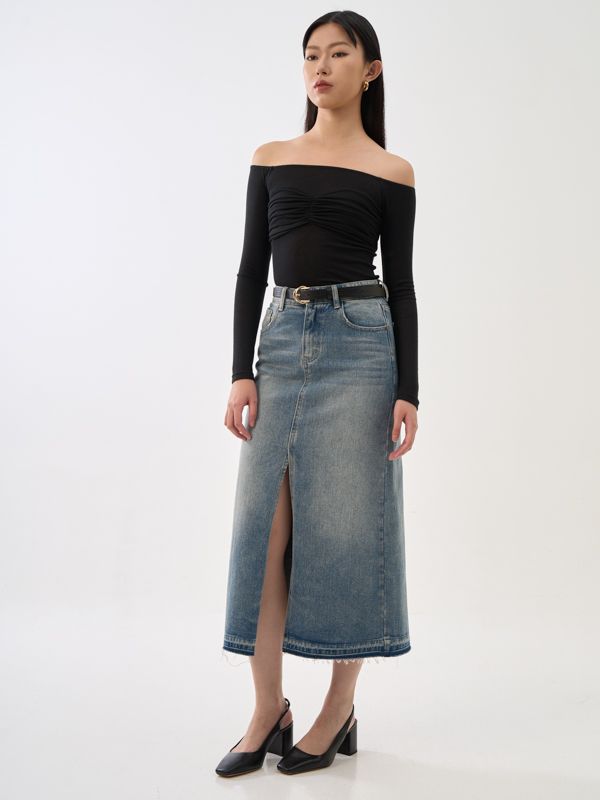 Off Shoulder Long Sleeve Top