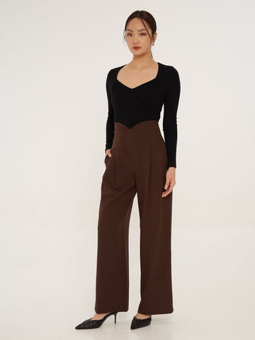High Waist Pleated Pants