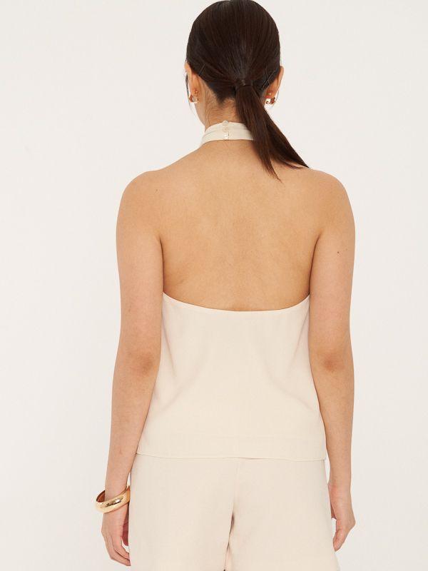 Backless Halter Top