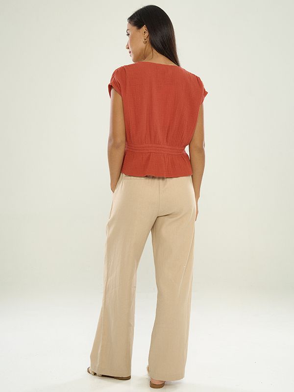 V-Neck Sleeveless Top