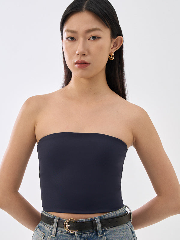 SupraSoft™ Basic Sleeveless Crop Tube Top