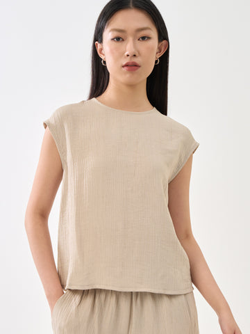 Round Neck Shell Top