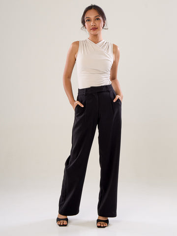 Draped Top - Light grey