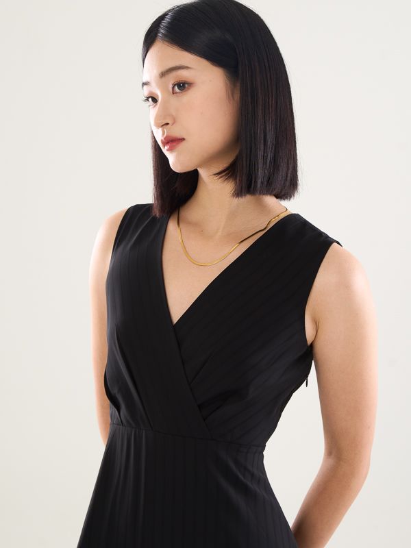 Surplice Neckline Maxi Dress