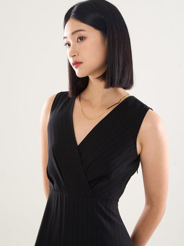 Surplice Neckline Maxi Dress