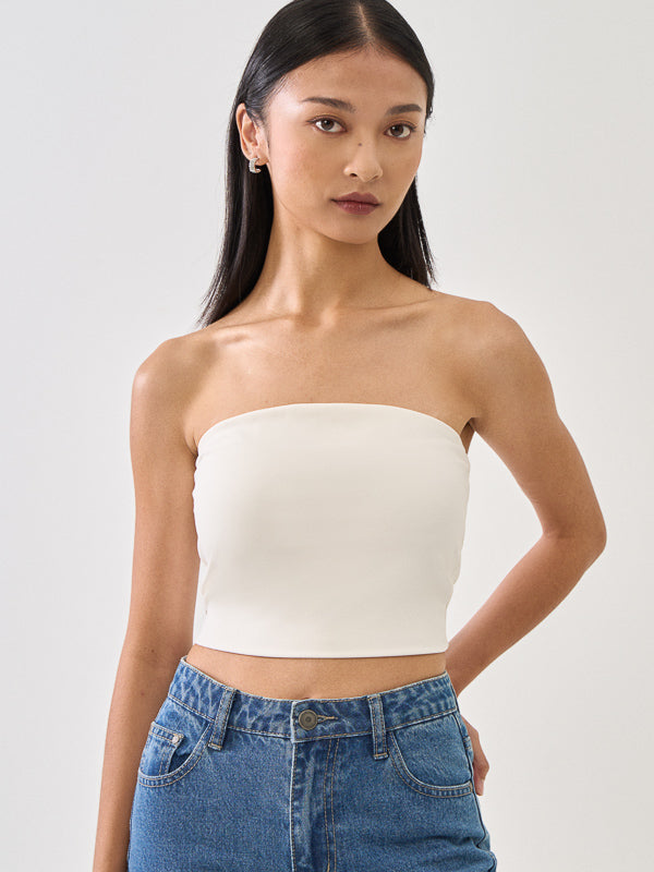 SupraSoft™ Basic Sleeveless Crop Tube Top