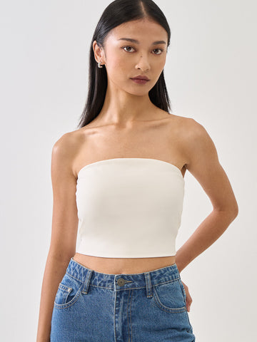 SupraSoft™ Basic Sleeveless Crop Tube Top