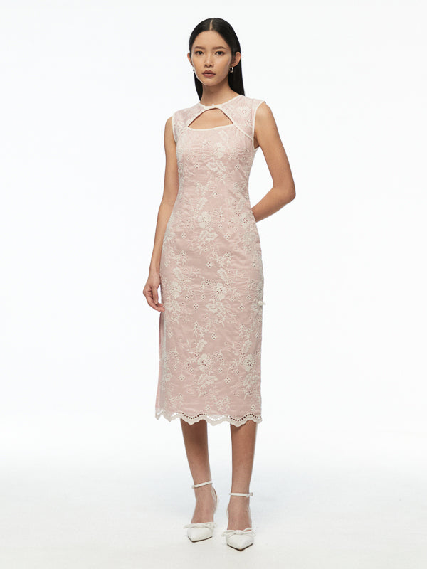 Broderie Anglaise Cheongsam
