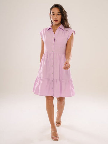 Cotton Babydoll Shirt Dress