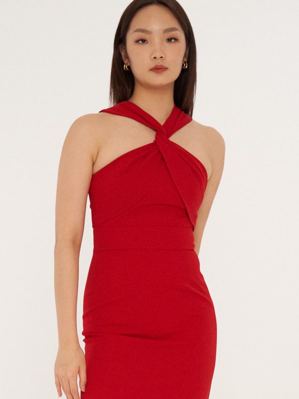 Halter Midi Dress