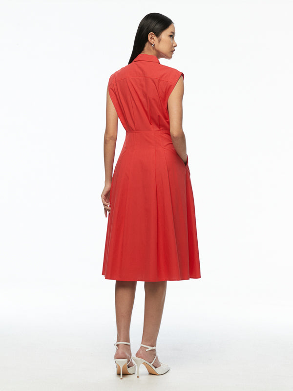 Collar Sleeveless Dress