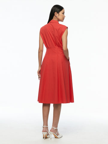 Collar Sleeveless Dress