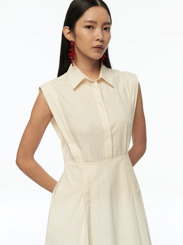 Collar Sleeveless Dress