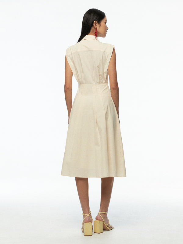 Collar Sleeveless Dress