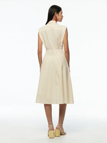 Collar Sleeveless Dress